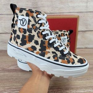 NEW Vans Sentry Waffle Chunky Leopard Cheetah Women's Size 7.5 Shoes Sneakers